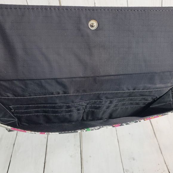 LeSportSac White Skateboard Long Flap Wallet Slim Multi Compartment Colorful GUC - Picture 8 of 16